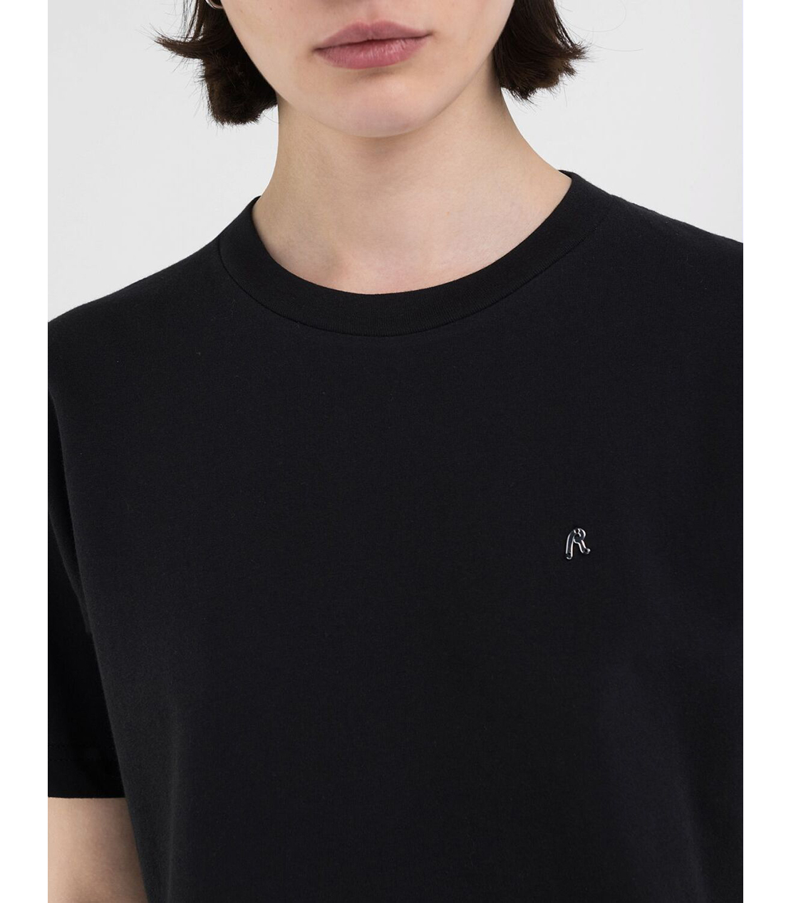 コットンジャージーRロゴTシャツ 詳細画像 ブラック 3